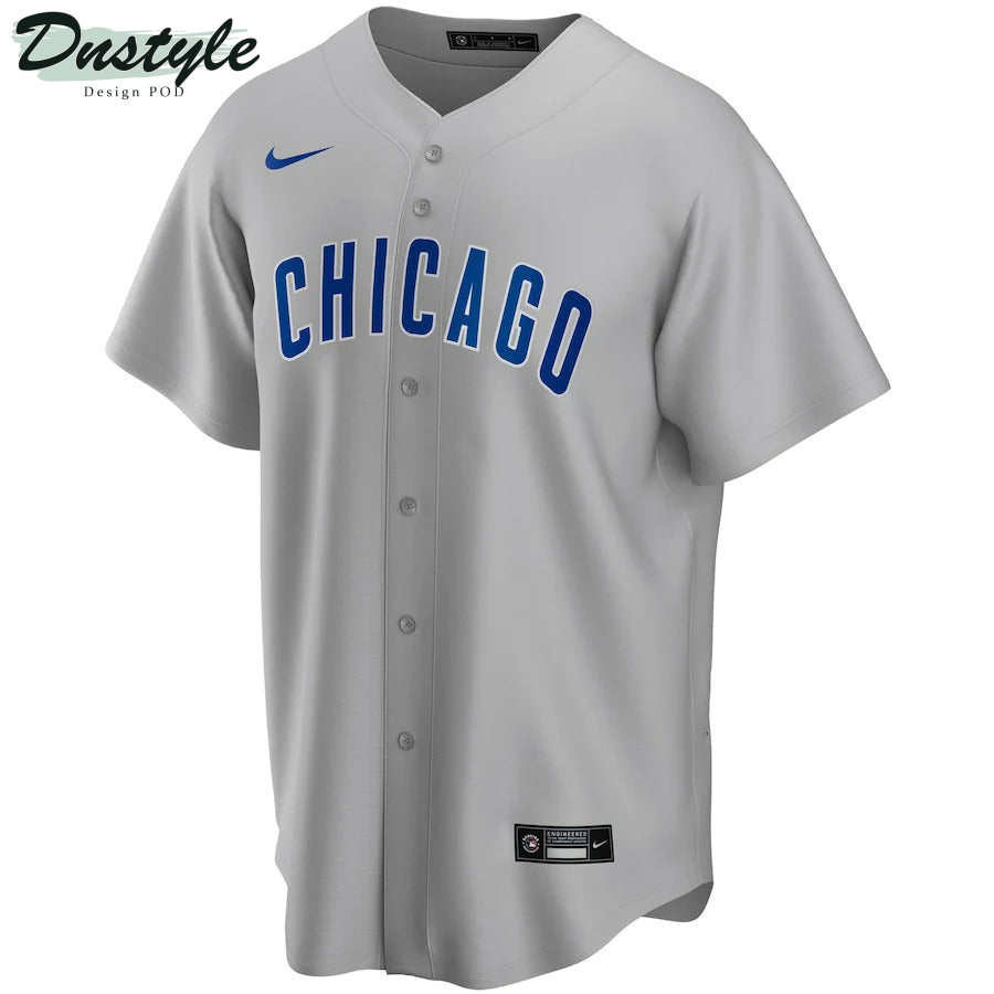 Men’s Chicago Cubs Nike Gray Road Replica Team Jersey
