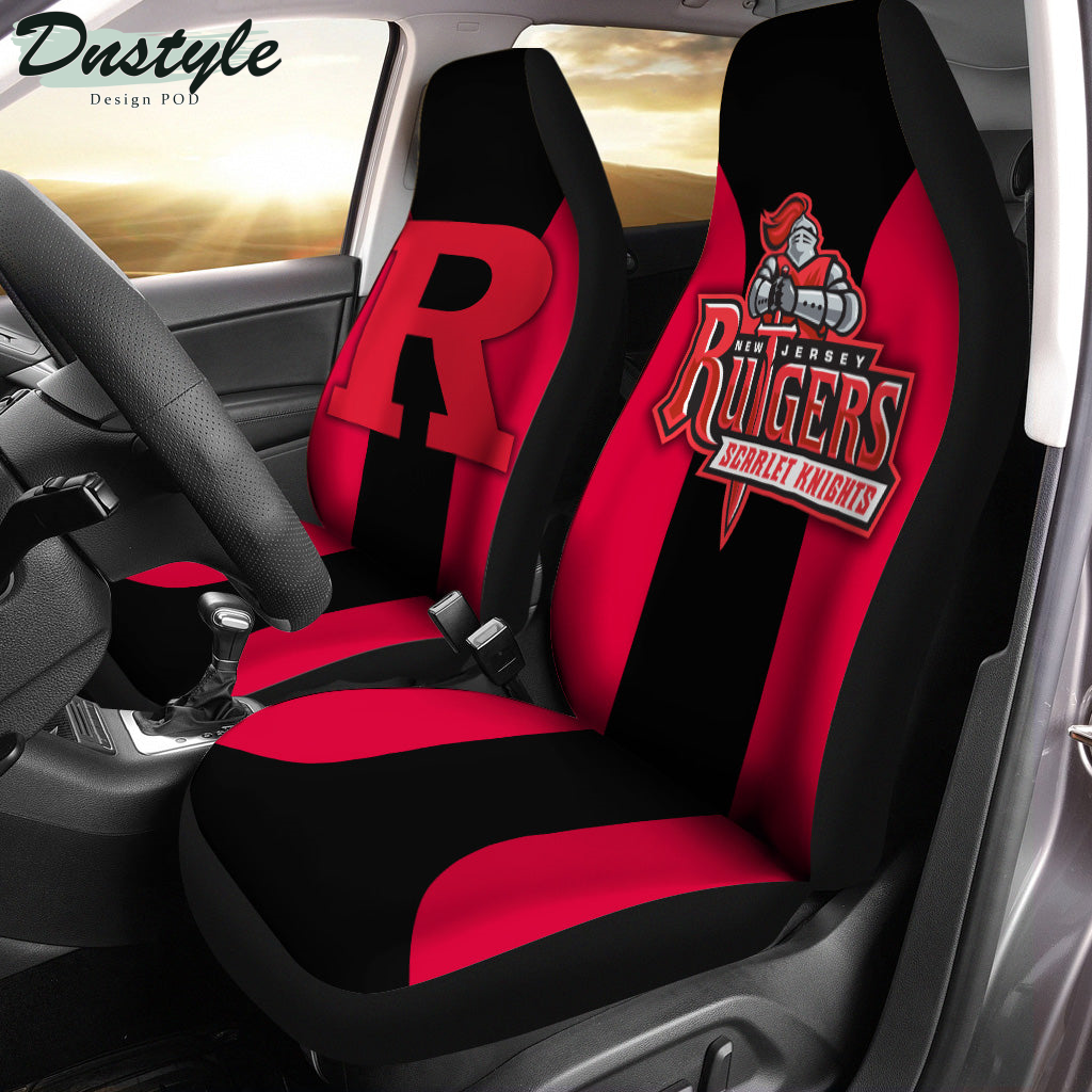 Rutgers Scarlet Knights Polynesian Car Seat Cover