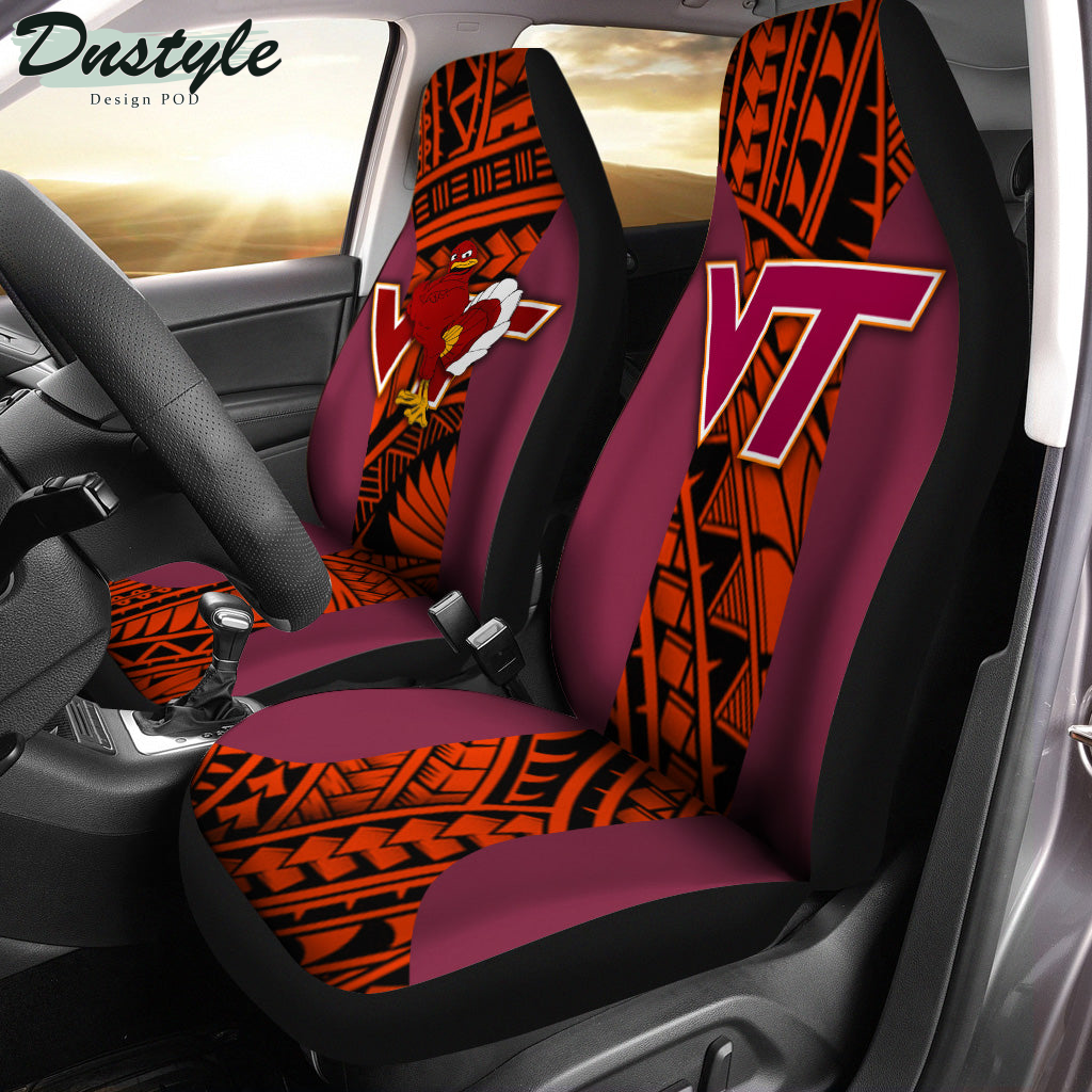 Virginia Tech Hokies Polynesian Car Seat Cover