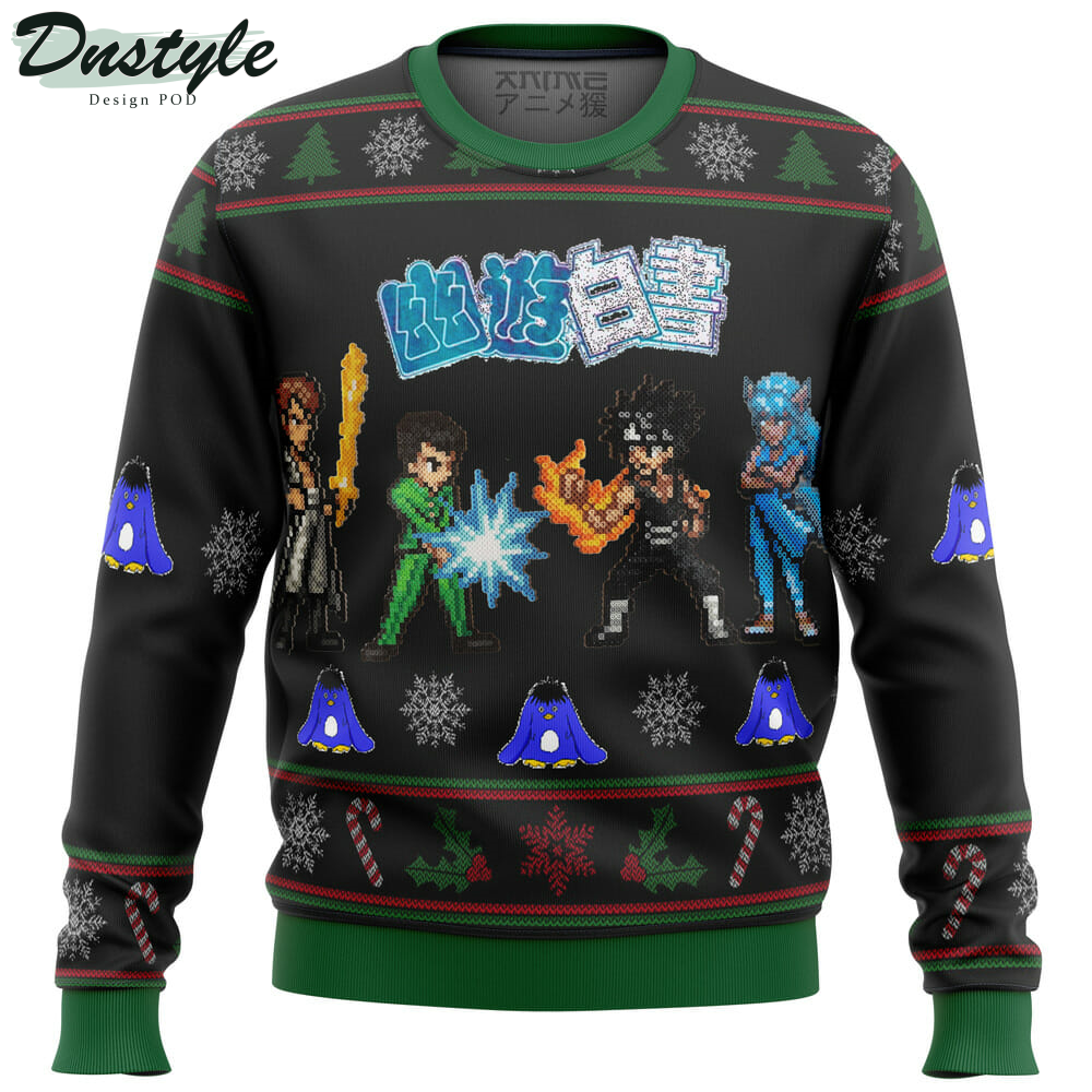 YU YU HAKUSHO Ghost Fighter Characters Ugly Christmas Sweater