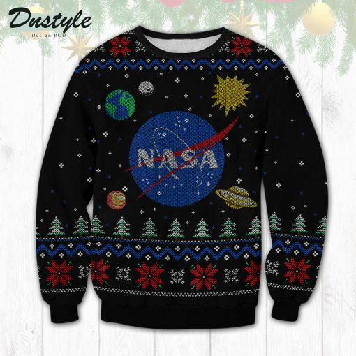 NASA Chirtsmas Black Ugly Sweater