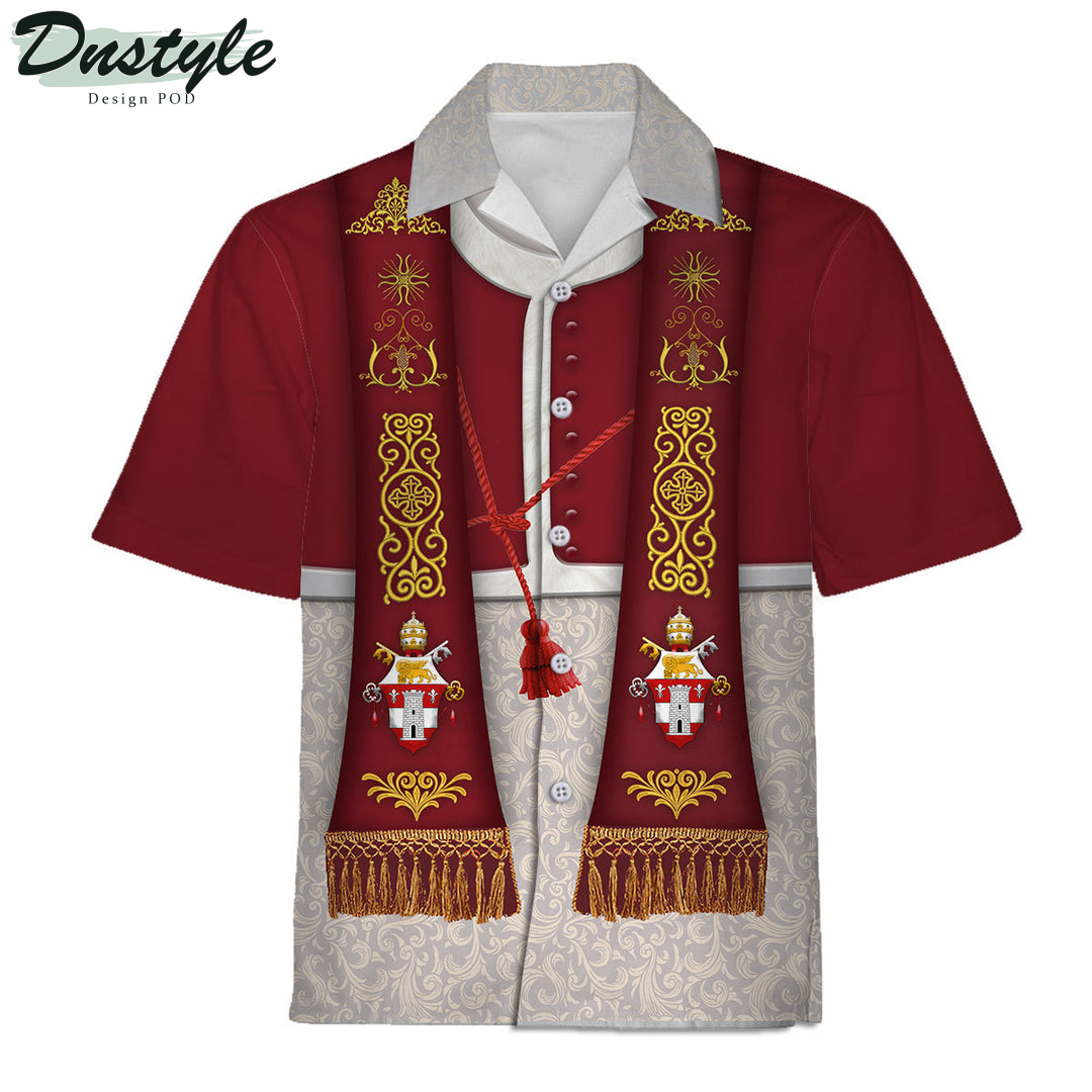 Pope John XXIII Vestment Hawaiian Shirt And Short