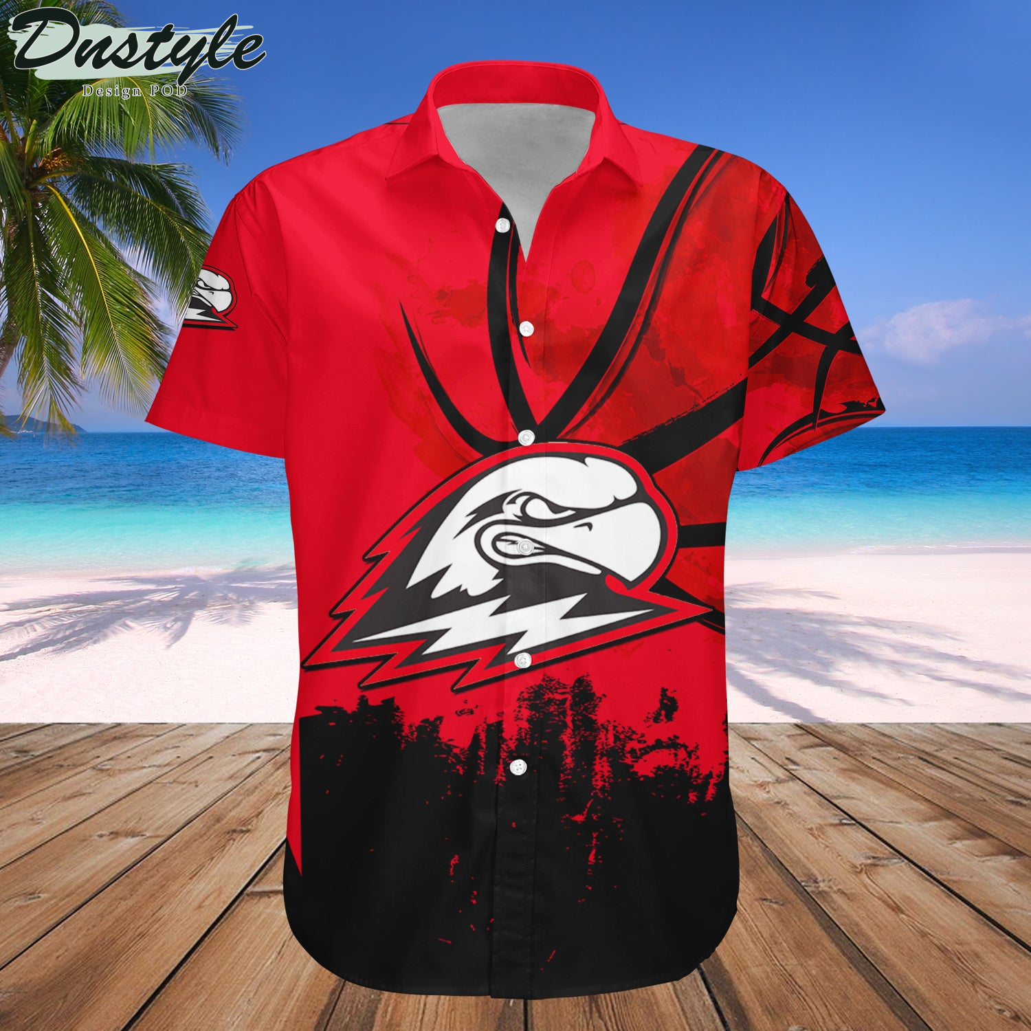 Southern Utah Thunderbirds Basketball Net Grunge Pattern Hawaii Shirt