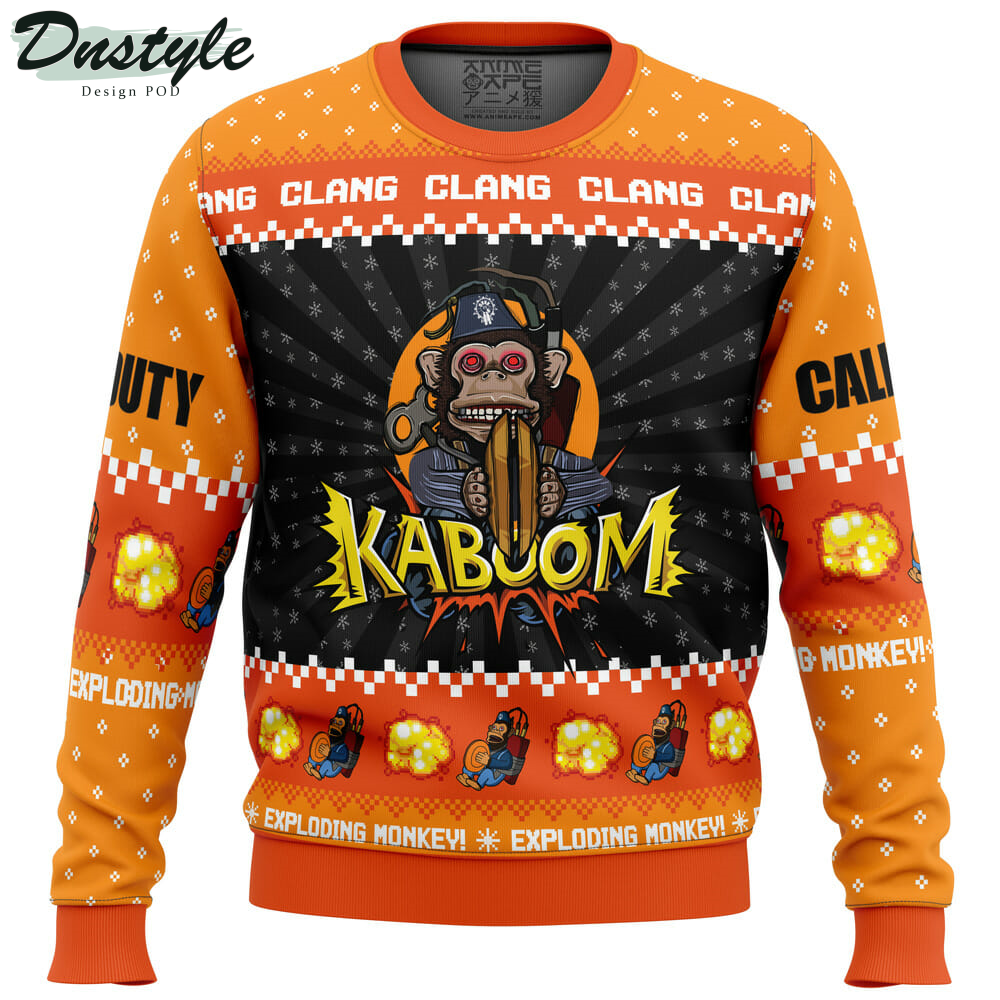 Monkey Bomb Call of Duty Ugly Christmas Sweater