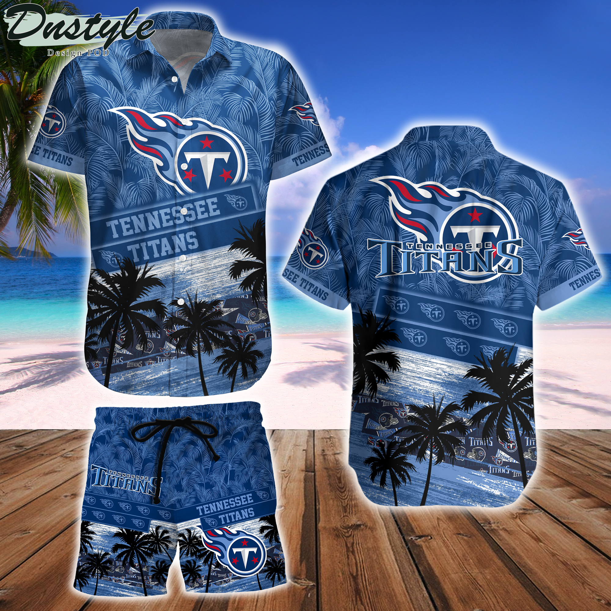 Tennessee Titans Team NFL Hawaiian Shirt And Beach Short
