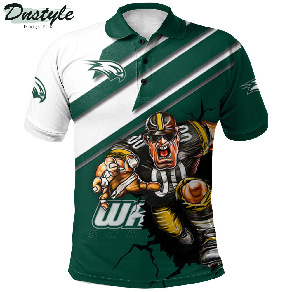 Wagner Seahawks Mascot Polo Shirt