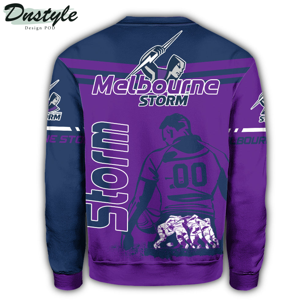 Melbourne Storm Sweatshirt NRL Pentagon Style Personalized