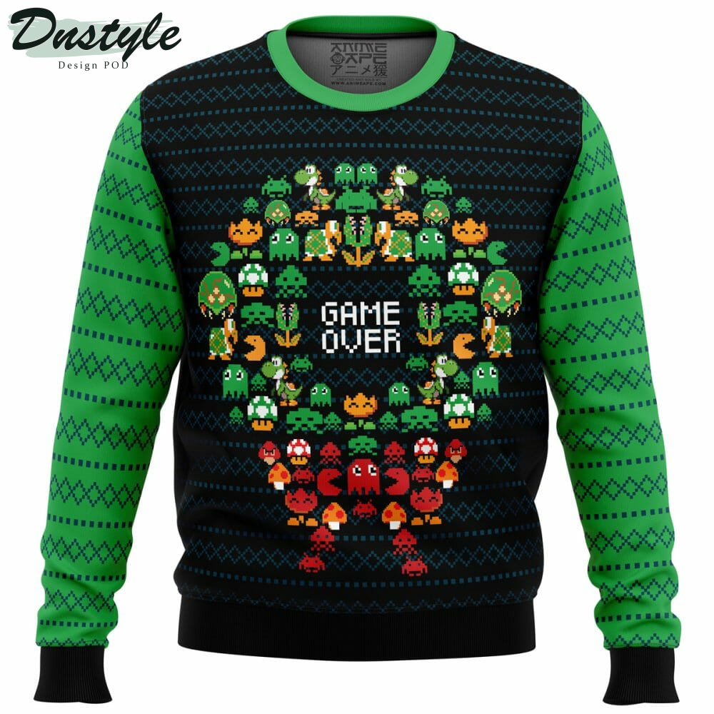 Game Over Nintendo Ugly Christmas Sweater