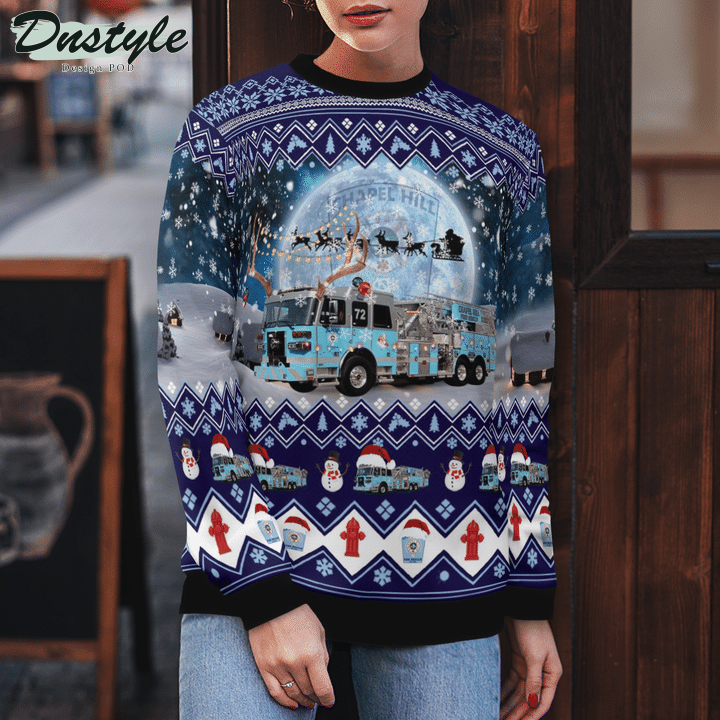 Chapel Hill Fire Department Ugly Merry Christmas Sweater
