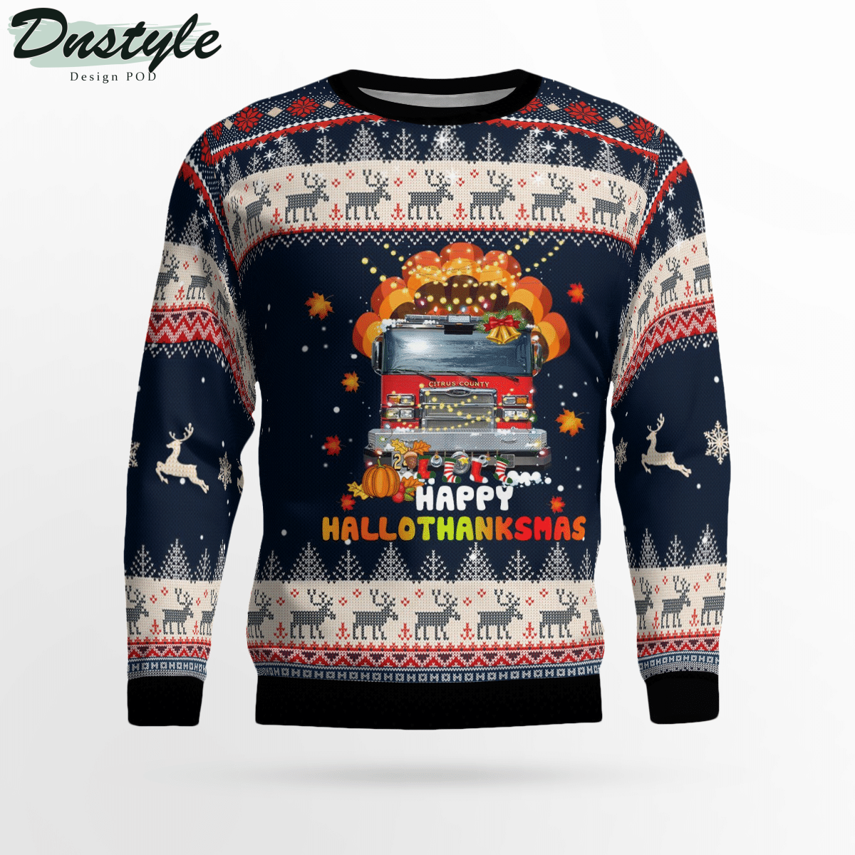 Citrus County Fire Rescue Ugly Christmas Sweater