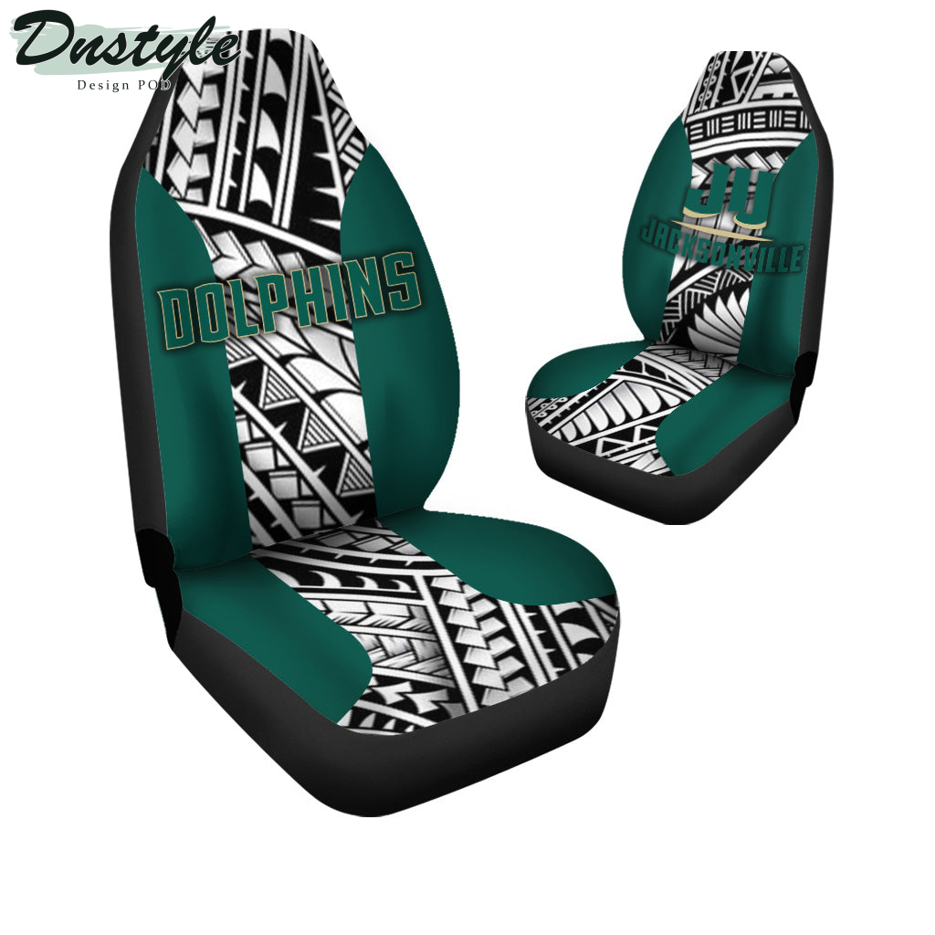 Jacksonville Dolphins Polynesian Car Seat Cover