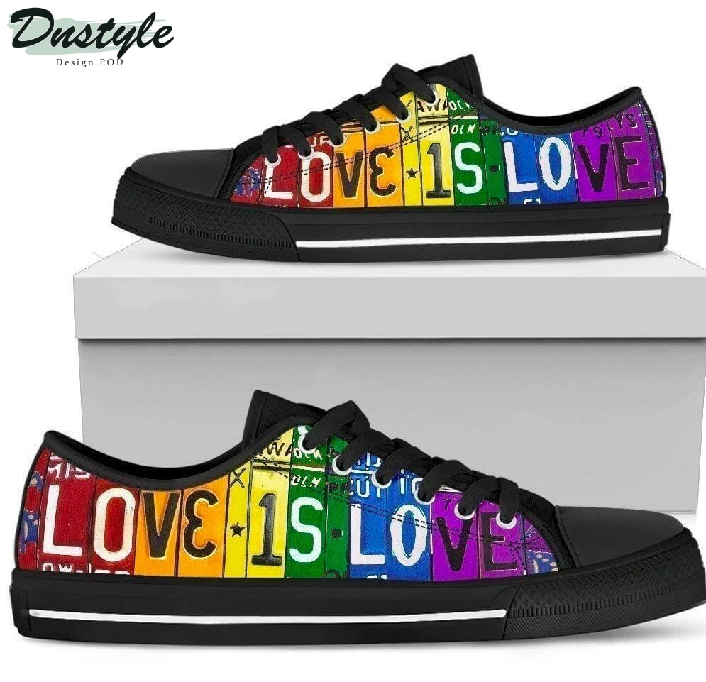Love Is Love LGBT Pride Low Top Shoes Sneakers