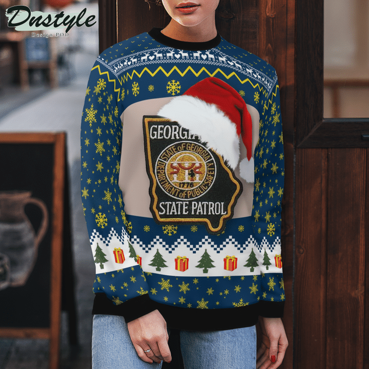 Georgia State Patrol Ugly Merry Christmas Sweater