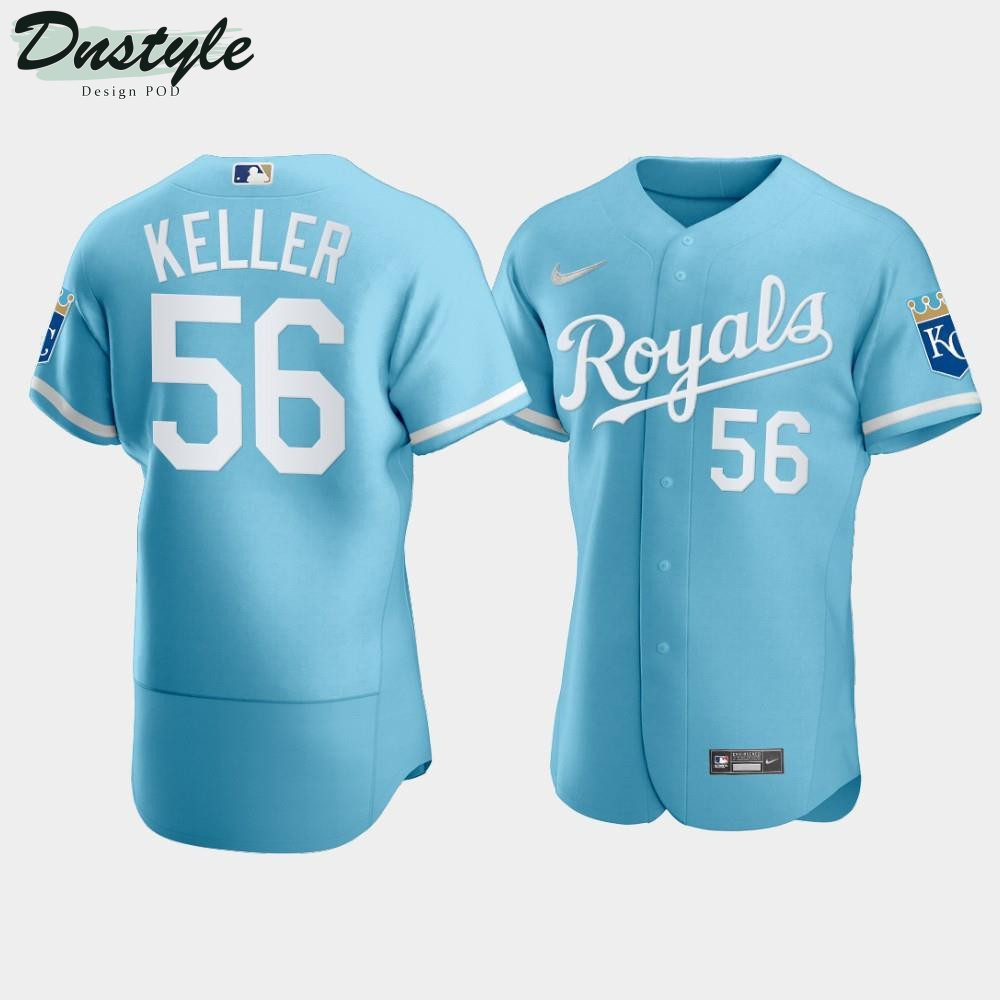 Men’s Kansas City Royals Brad Keller #56 2022 Powder Blue Jersey MLB Jersey