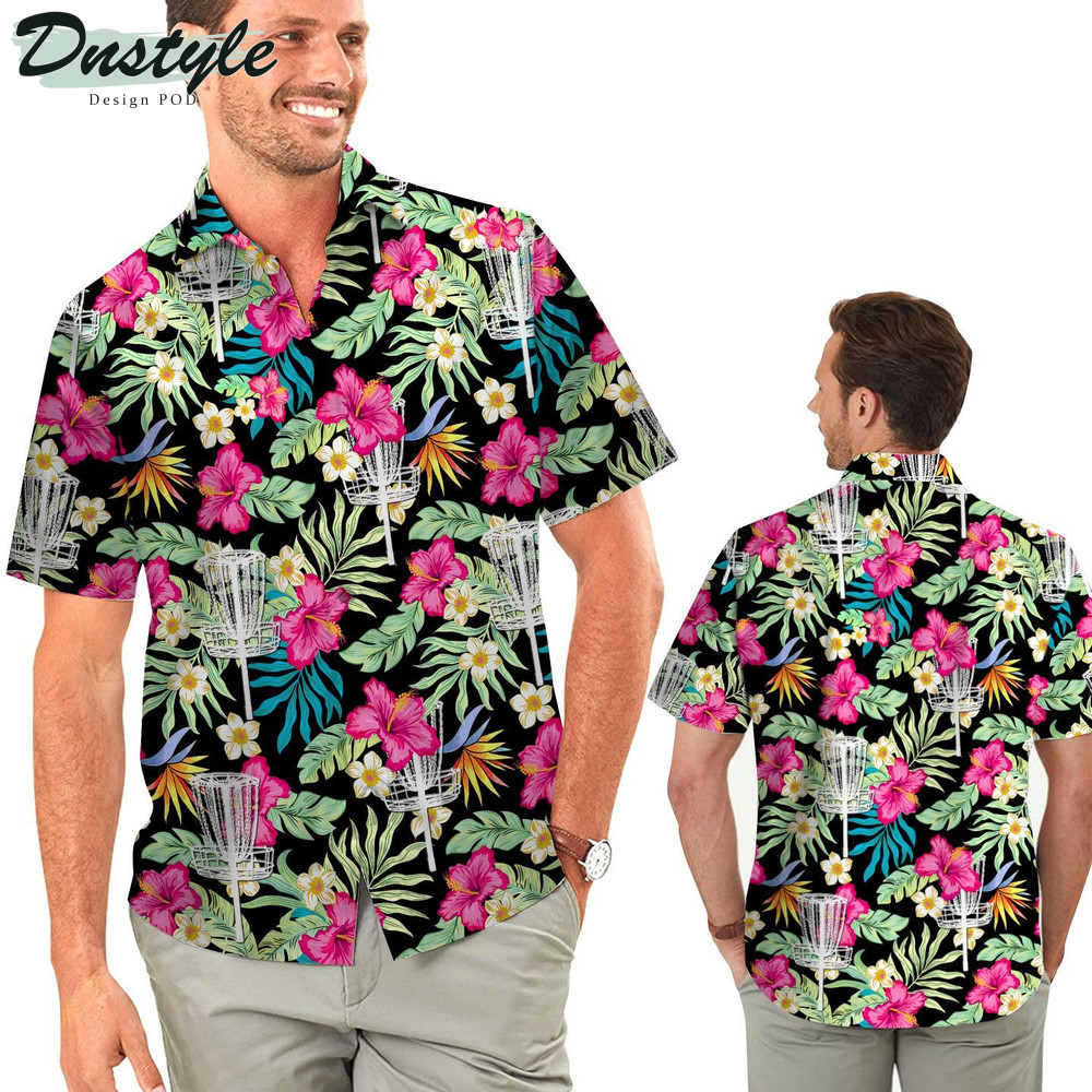Disc Golf Hibiscus Lovers In Summer Hawaiian Shirt