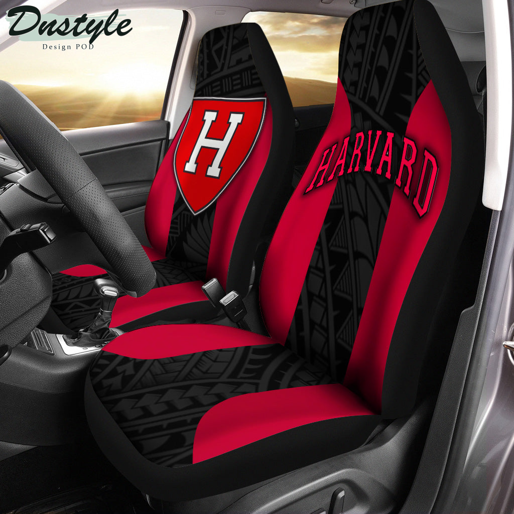 Harvard Crimson Polynesian Car Seat Cover
