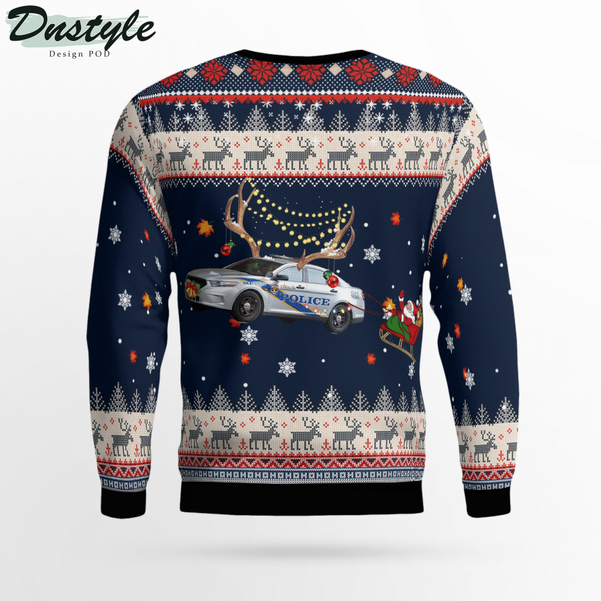 Louisville Metro Police Department LMPD Ford Police Interceptor Car Ugly Christmas Sweater