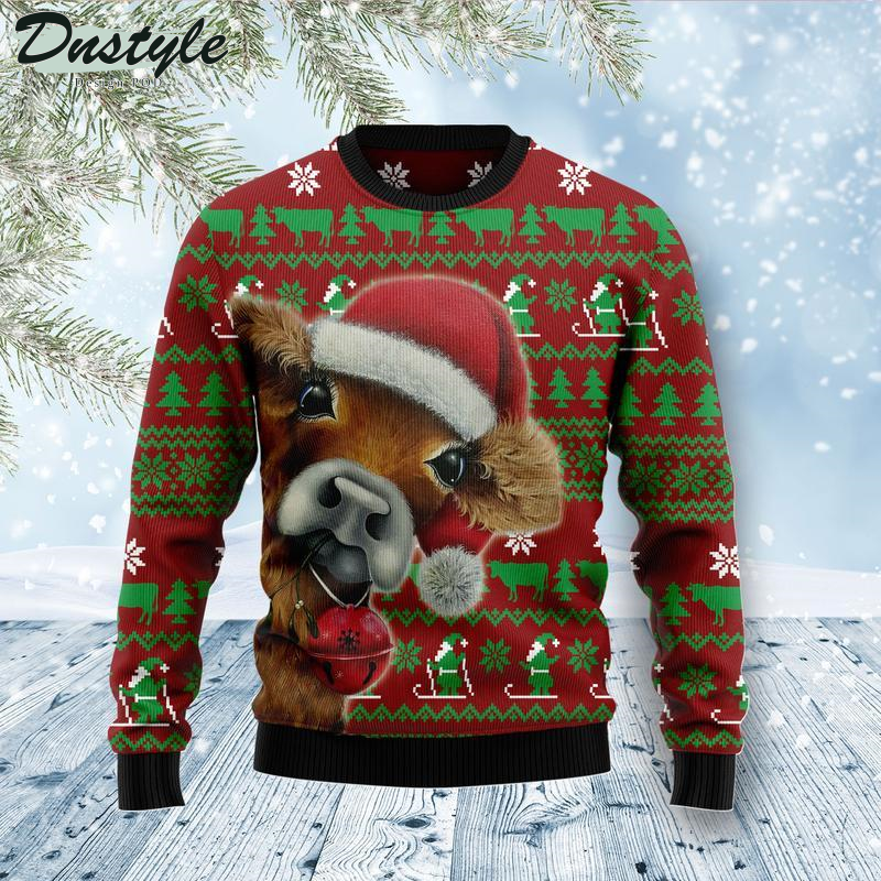 Cow Xmas Ugly Christmas Sweater