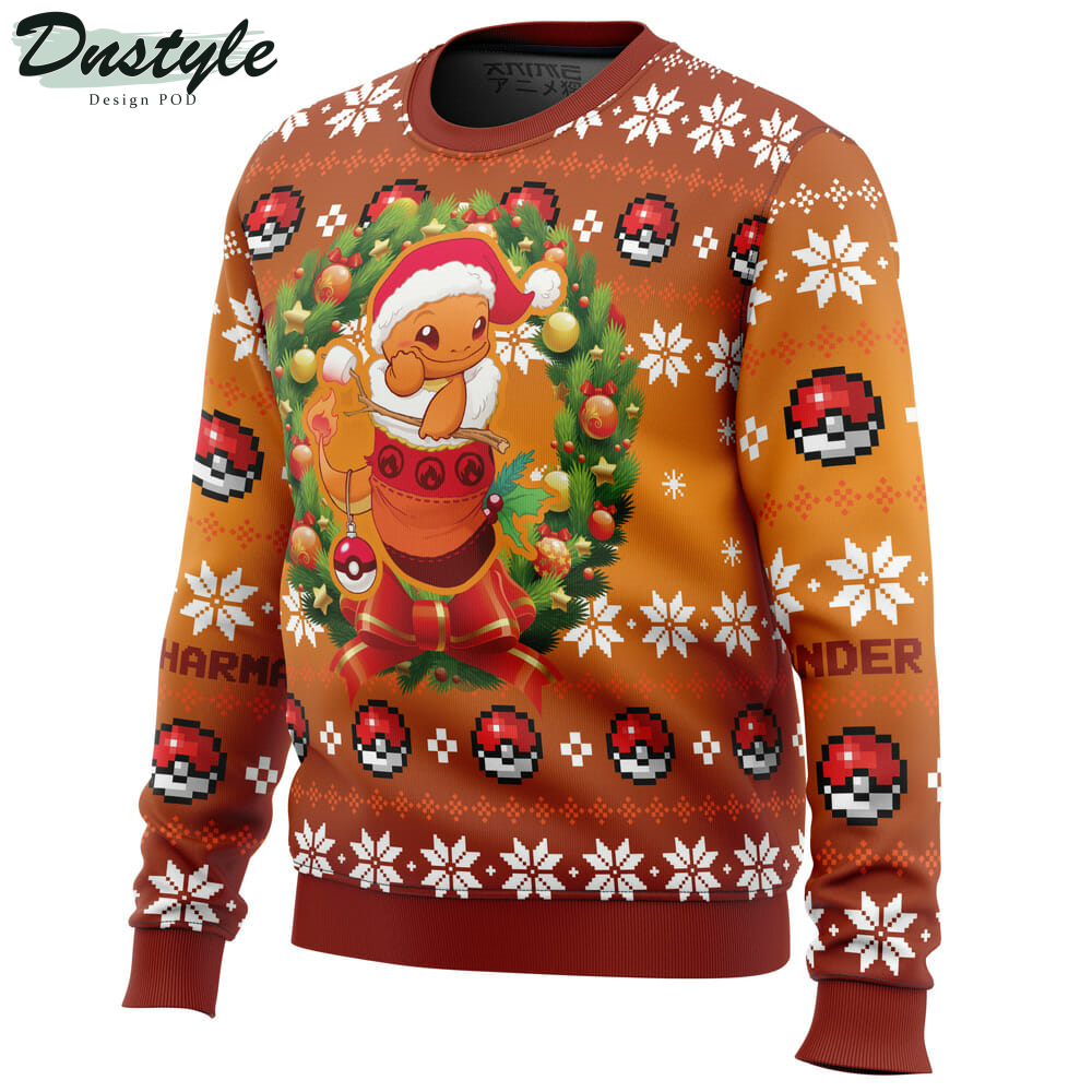 Christmas Charmander Pokemon Ugly Christmas Sweater