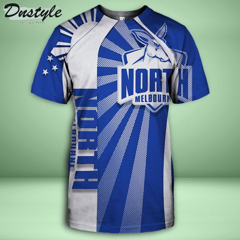 North Melbourne all over printed hoodie t-shirt