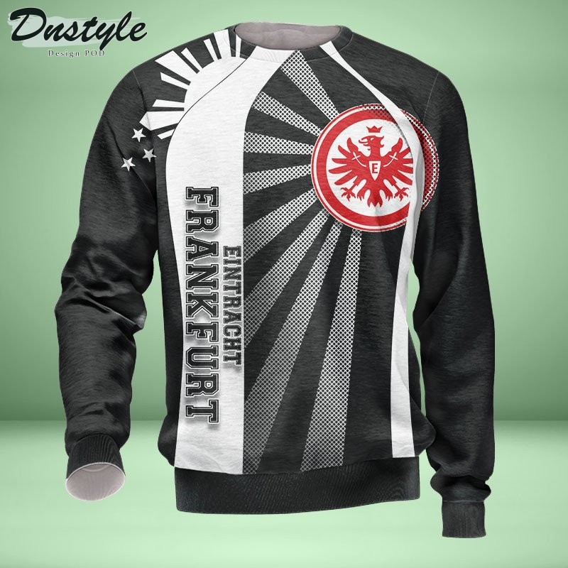 Eintracht Frankfurt Allover bedrucktes Hoodie-T-Shirt