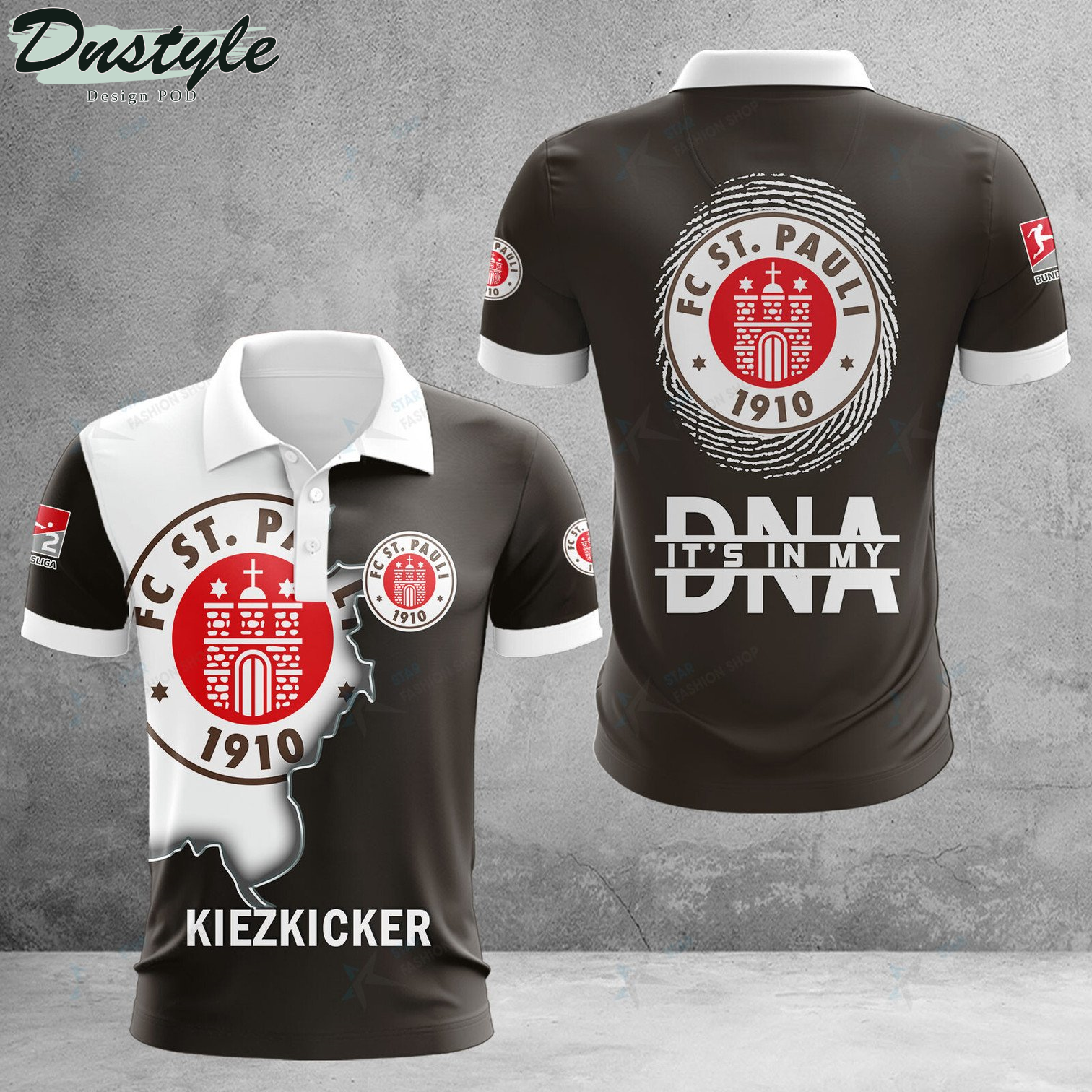 FC St. Pauli it's in my DNA polo shirt