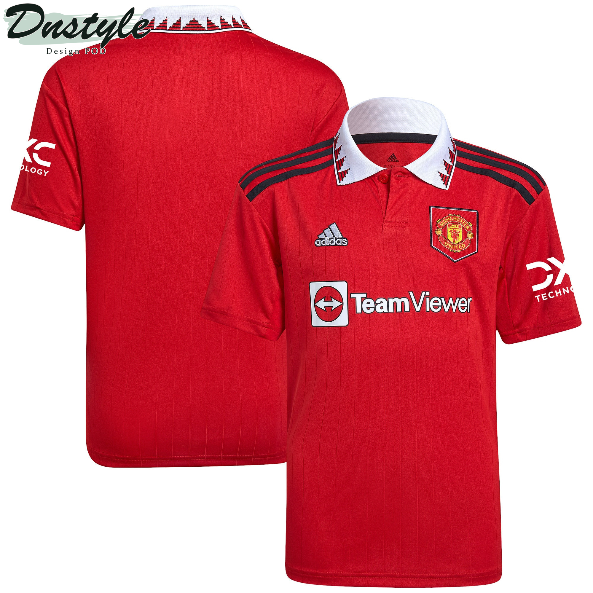 Manchester United Youth 2022/23 Home Player Jersey - Red