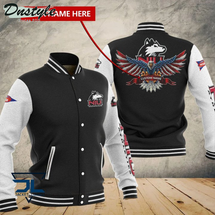 Northern Illinois Huskies Custom Name Baseball Jacket