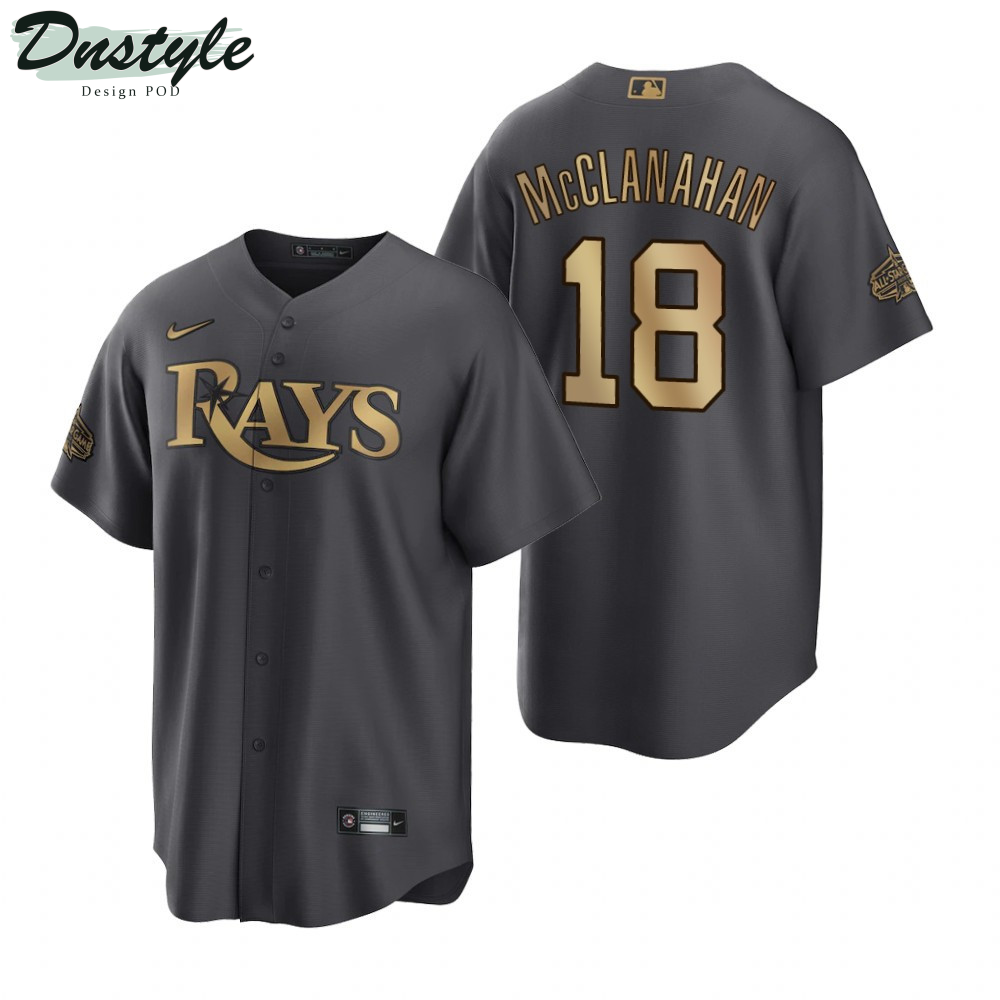 Tampa Bay Rays Shane McClanahan Charcoal 2022 All-Star Game Jersey