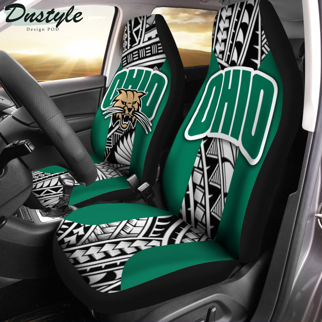 Ohio Bobcats Polynesian Car Seat Cover