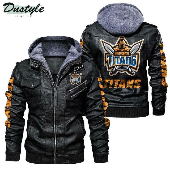 Gold Coast Titans Leather Jacket