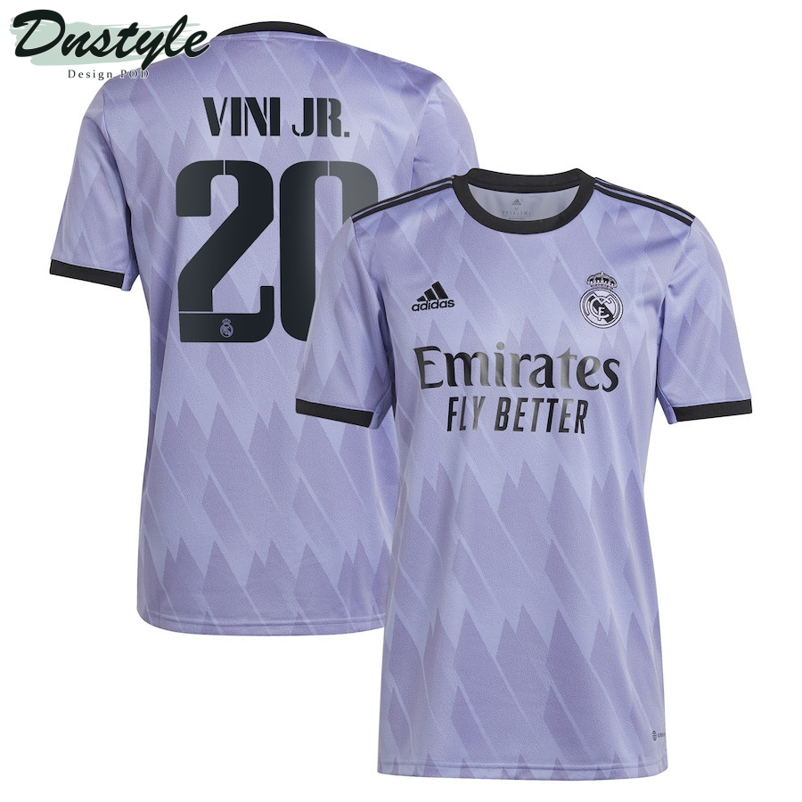 Vinicius Junior #20 Real Madrid Men 2022/23 Away Player Jersey - Purple