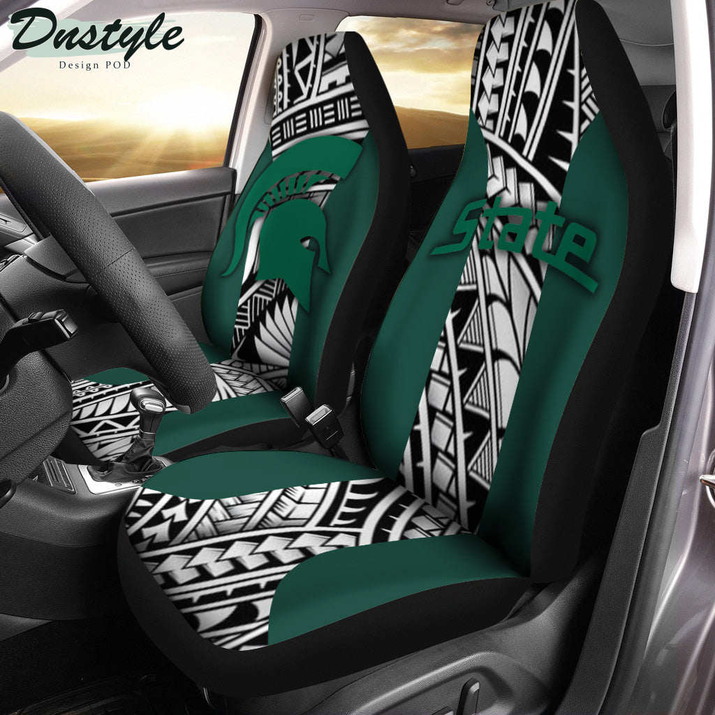 Michigan State Spartans Polynesian Car Seat Cover