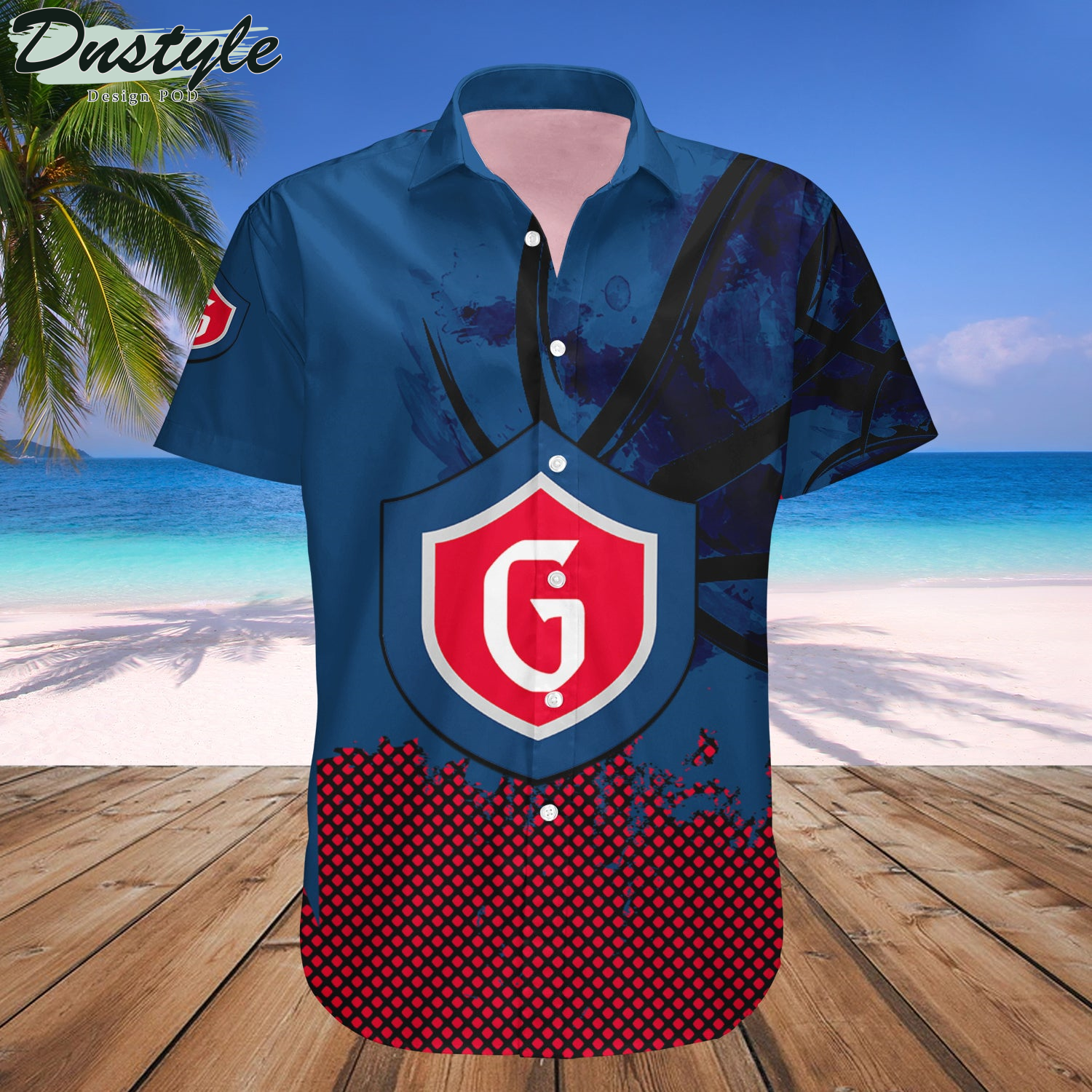 Saint Marys Gaels Basketball Net Grunge Pattern Hawaii Shirt