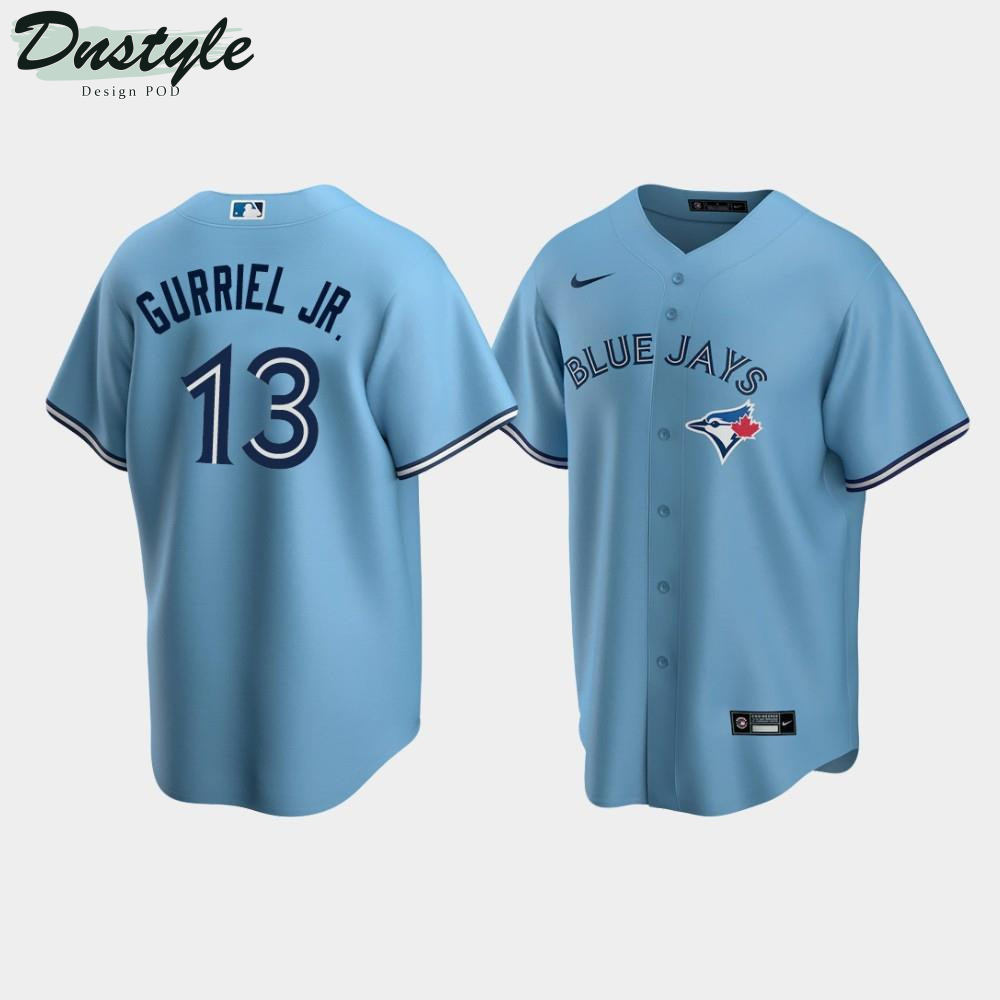 Men's Toronto Blue Jays #13 Lourdes Gurriel Jr. Powder Blue Alternate Jersey MLB Jersey