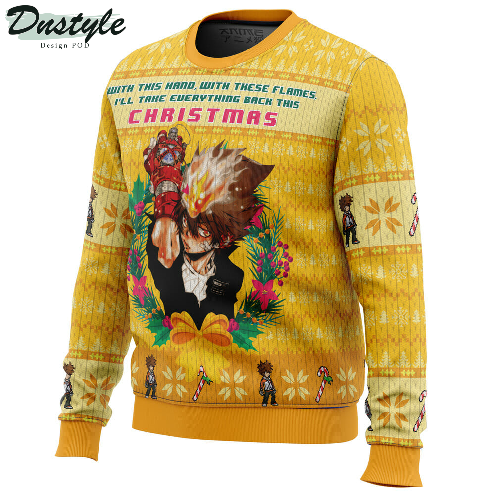 With This Hand, With These Flames Katekyo Hitman Reborn Ugly Christmas Sweater