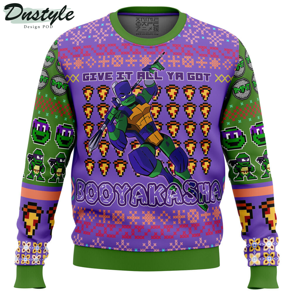 Donatello Rise of the Teenage Mutant Ninja Turtles Ugly Christmas Sweater