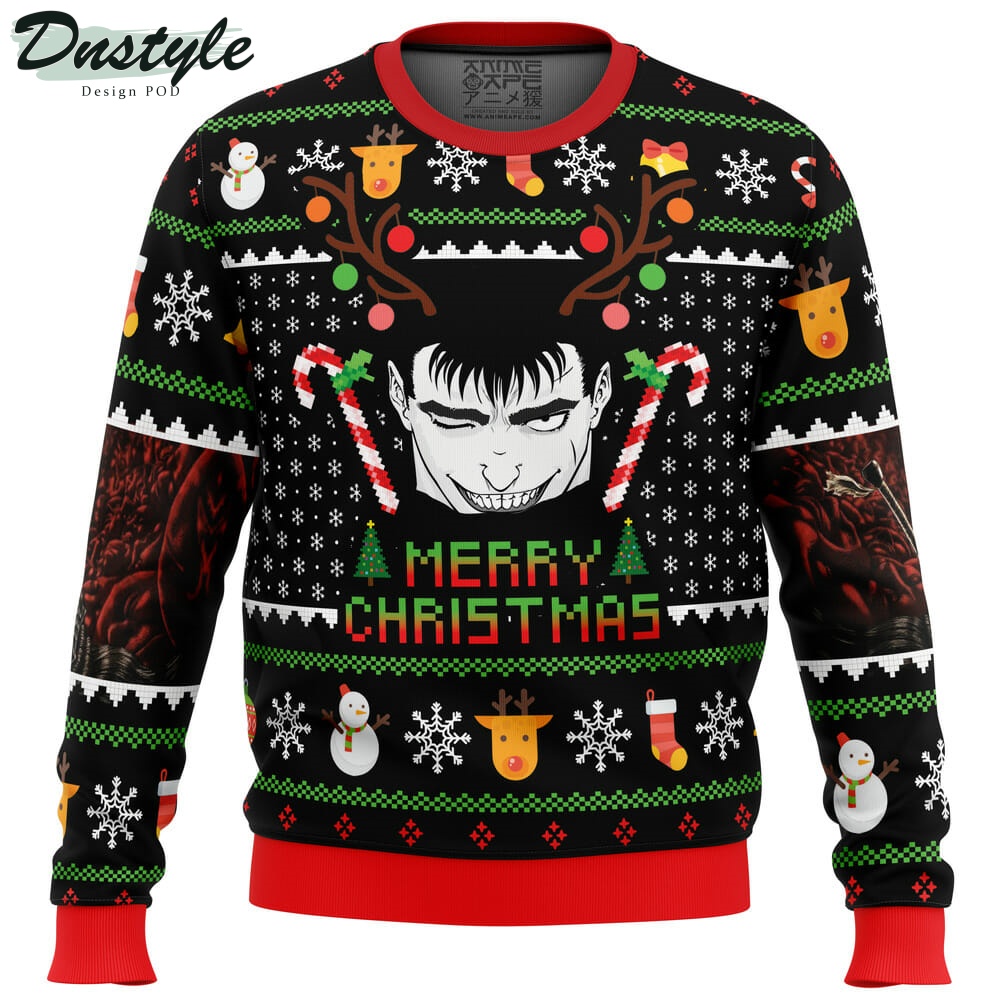Guts Santa Claus Berzerk Ugly Christmas Sweater