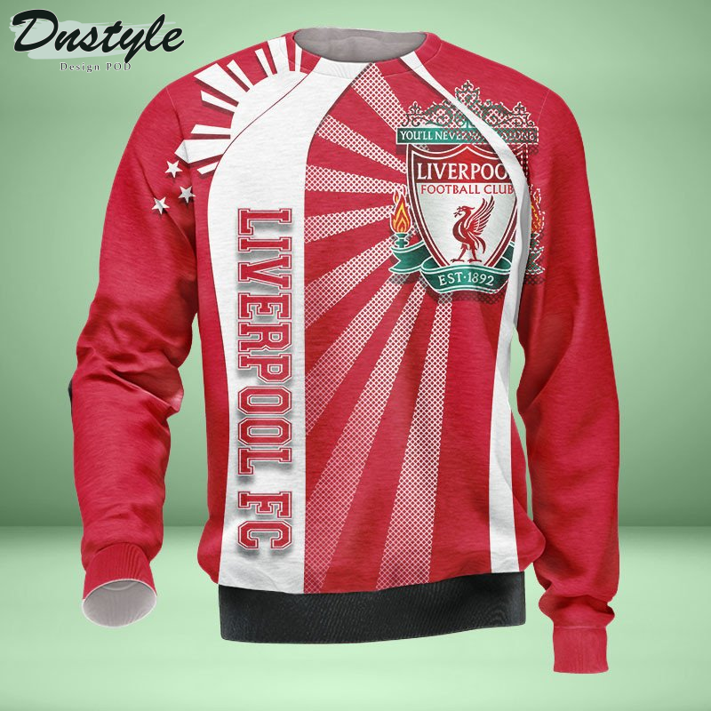 Liverpool all over printed hoodie tshirt