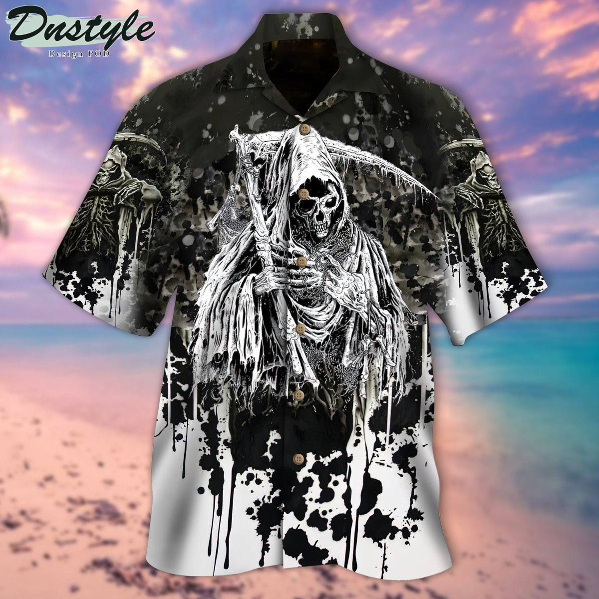 Day Of Death Skull Halloween Hawaiian Shirt