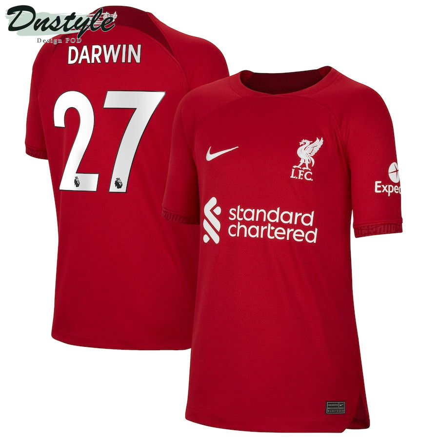 Darwin Nunez #27 Liverpool Youth 2022/23 Home Player Jersey - Red