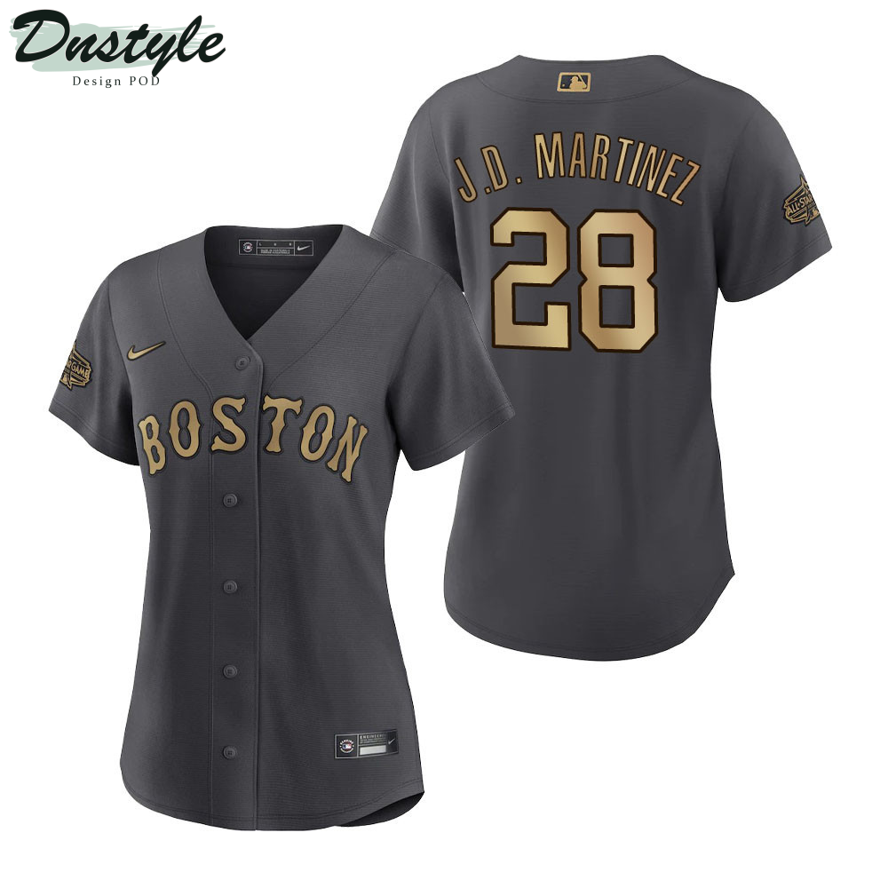 Women Boston Red Sox J.D. Martinez Charcoal 2022 All-Star Game Jersey