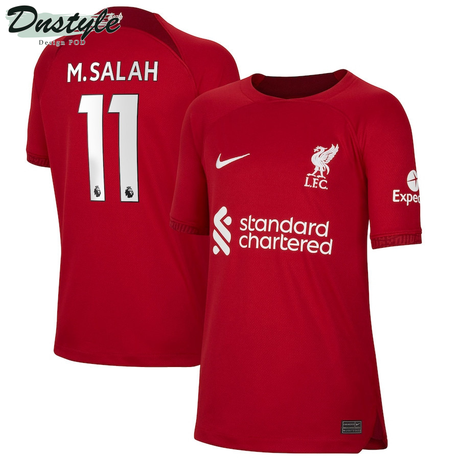 Mohamed Salah #11 Liverpool Youth 2022/23 Home Player Jersey – Red