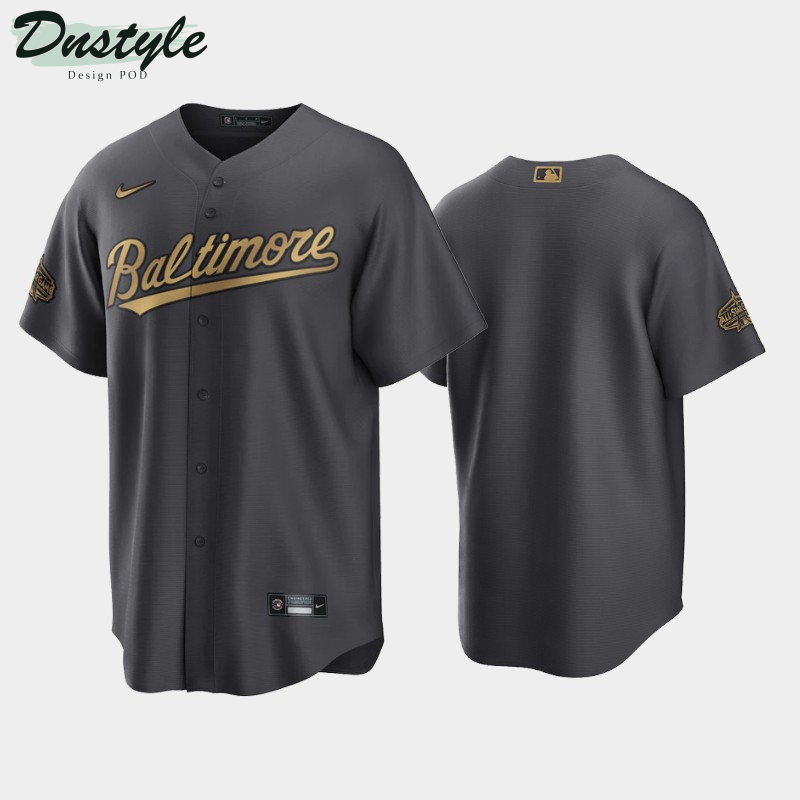 Baltimore Orioles # 2022 MLB All-Star Game AL Charcoal Jersey