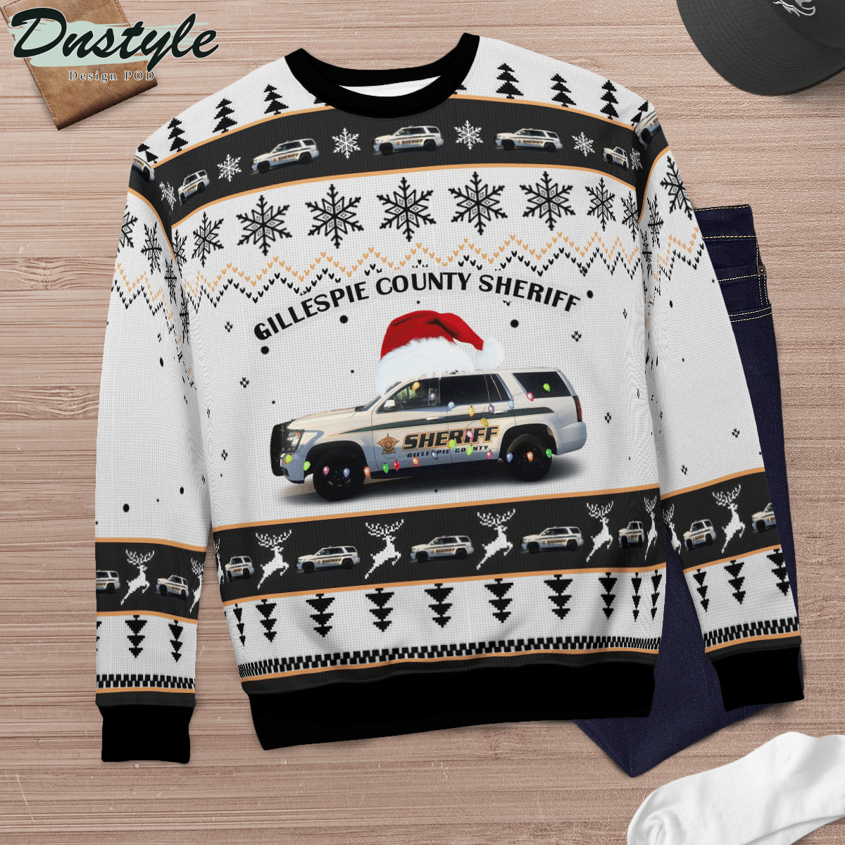 Texas Gillespie County Sheriff Ugly Christmas Sweater