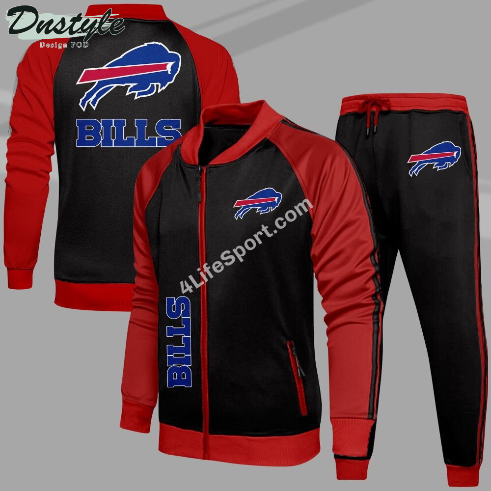 Buffalo Bills Tracksuits Jacket Bottom Set