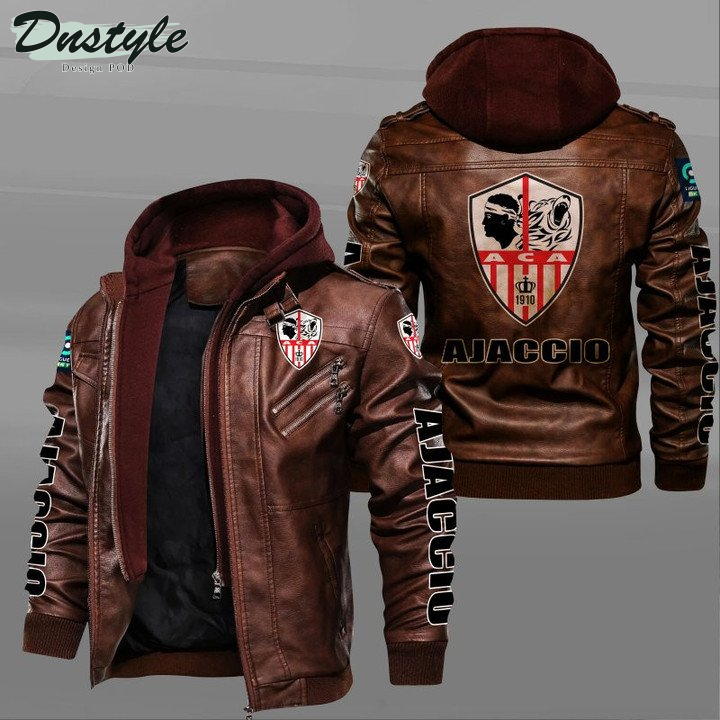 AC Ajaccio leather jacket