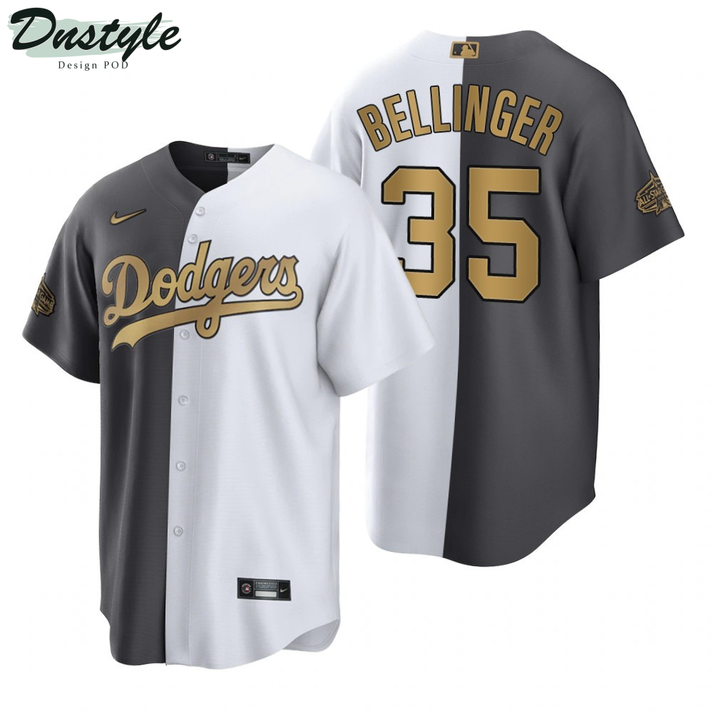 Los Angeles Dodgers Cody Bellinger White Charcoal 2022 All-Star Game Split Jersey
