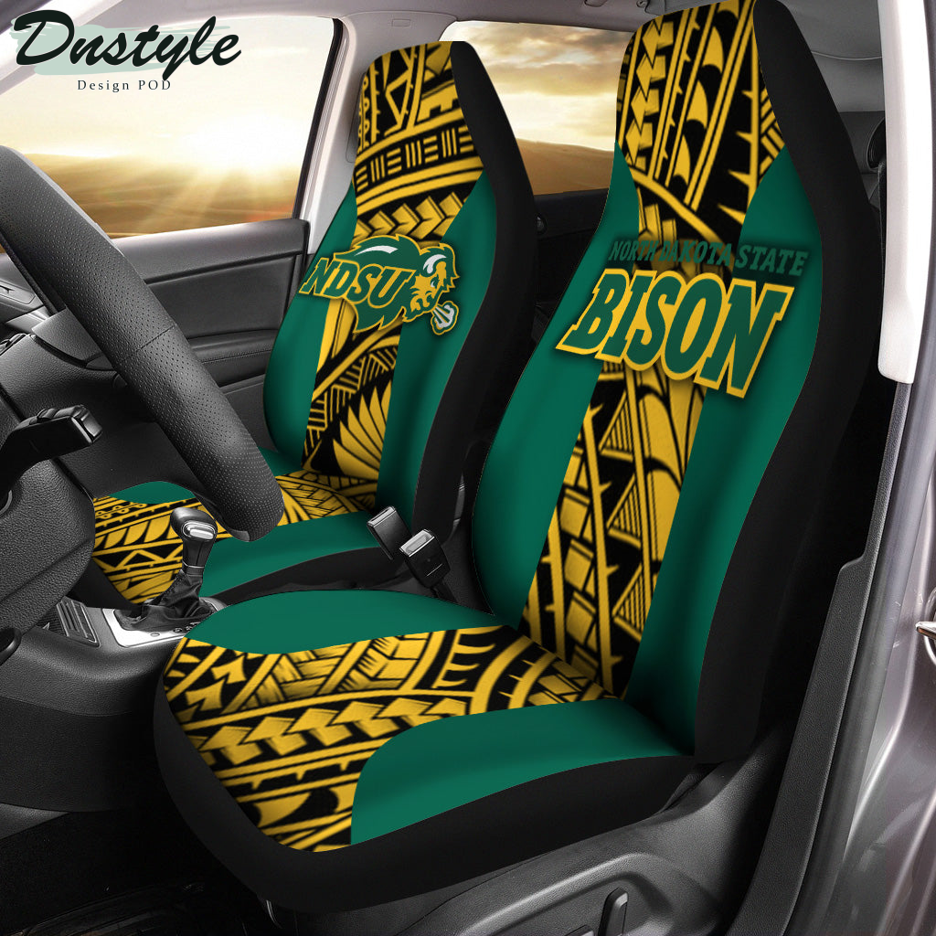 North Dakota State Bison Polynesian Car Seat Cover