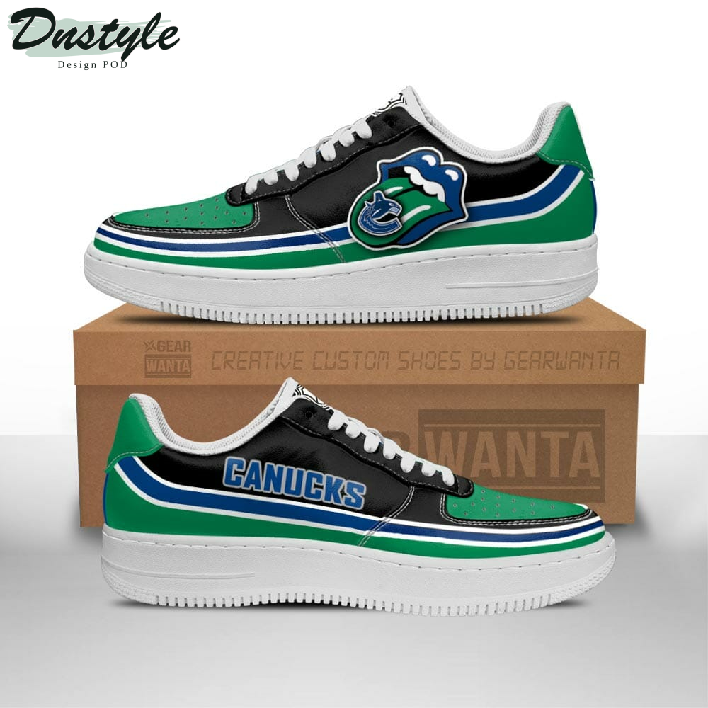 Vancouver Canucks Air Sneakers Air Force 1 Shoes Sneakers